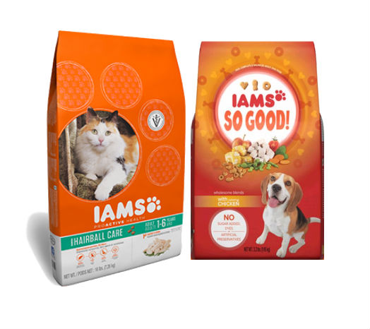 Iams So Good Dog o Cat Food a solo $3.49 en Walgreens