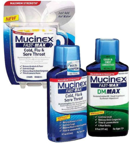Mucinex Fast Max o Powder a $6.49 en Walgreens empezando 1-11