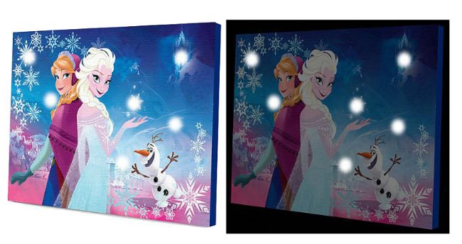 disney frozen led canvas wall art