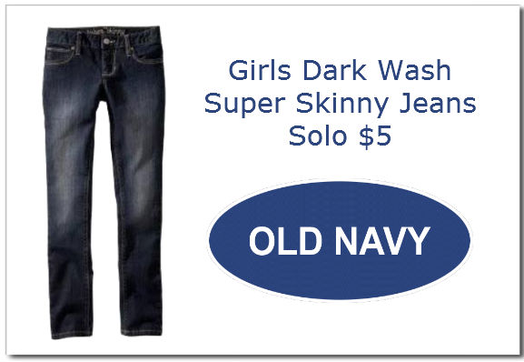 Girls Dark Wash Supper Skinny Jeans