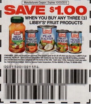 Libby's Canned Fruit coupon