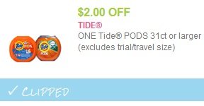 Tide Pods Laundry Detergent coupon
