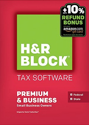 H&R Block Tax Software at amazon
