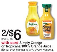 Simply Orange Juice en Walgreens