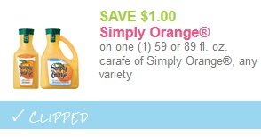 Simply Orange coupon