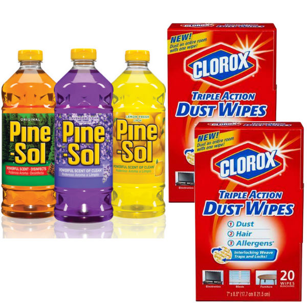 Pine-Sol Clorox Dust Wipes