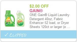 Gain Dryer Sheets 120ct or larger