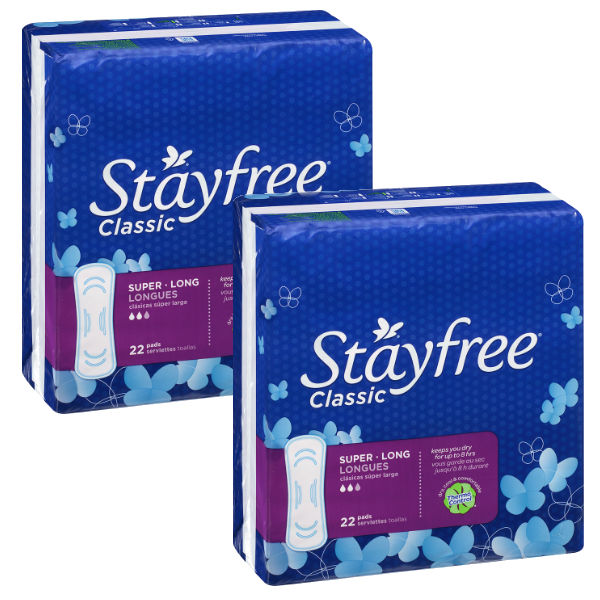Paquetes de Stayfree Pads
