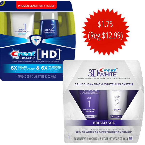 Crest ProHealth HD 3D White 2 Step Whitening System