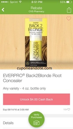 everpro-back2blonde-root-ibotta-offer