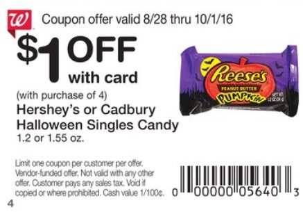 Hershey's or Cadbury Halloween Singles Candy - Walgreens