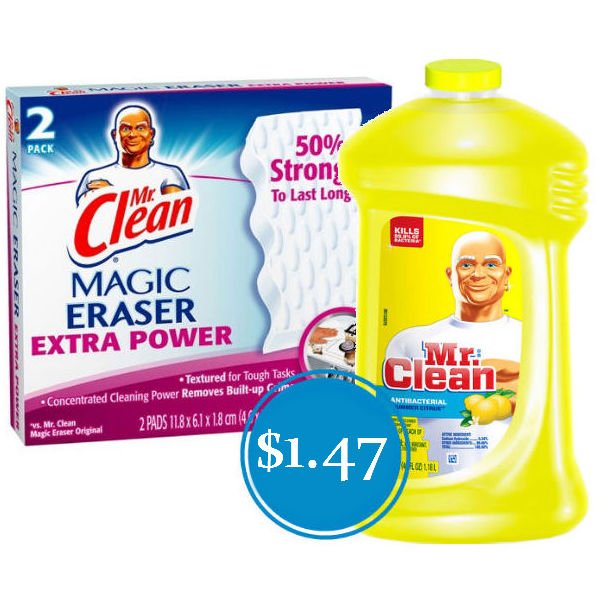 Magic Eraser y Mr Clean Cleaner