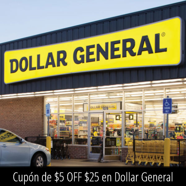 Cupón de $5 OFF $25 en Dollar General