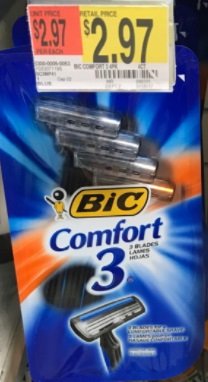 Bic Comfort 3 en Walmart
