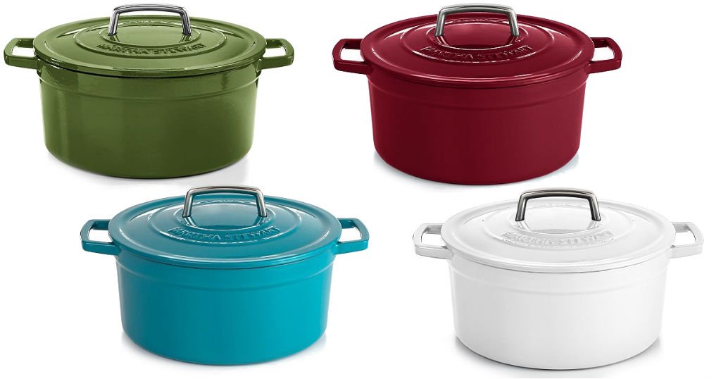 Martha Stewart Enameled Cast Iron Casserole $49.99 Shipped from $180