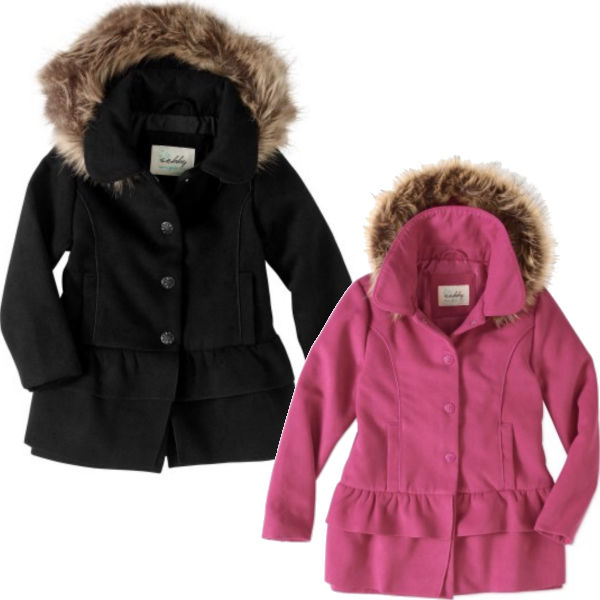 Baby Girl Fleece Ruffle Tiered Coat