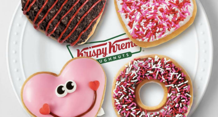 Dona de San Valentin GRATIS en Krispy Kreme