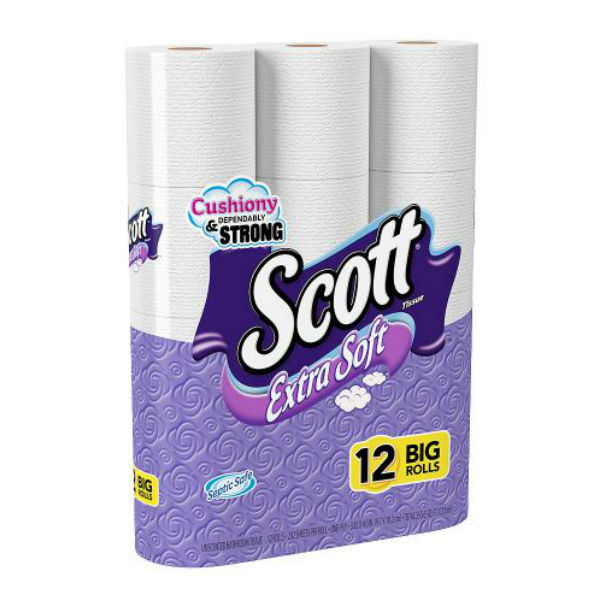 Scott Extra Soft Bath Tissue 12 Rolls