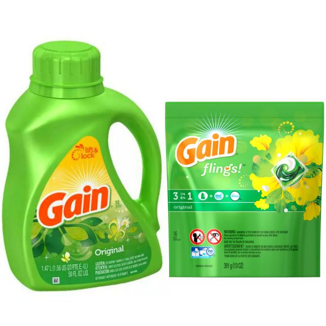 Detergente Liquido Gain o Gain Flings