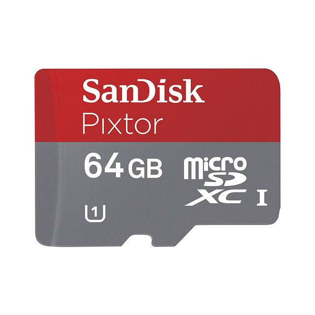 Memory Card SanDisk Pixtor de 64GB