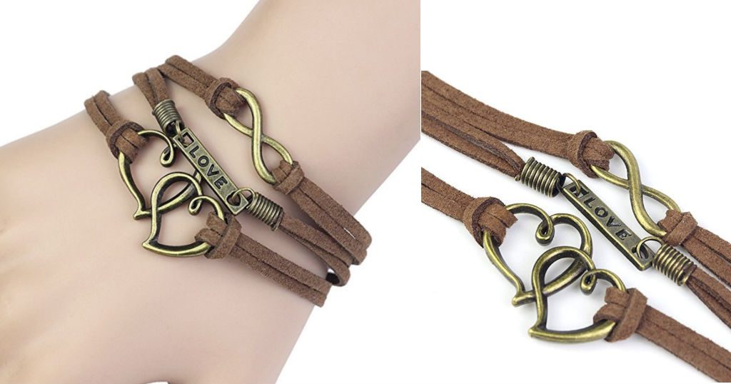 Leather Rope Infinity Bracelet
