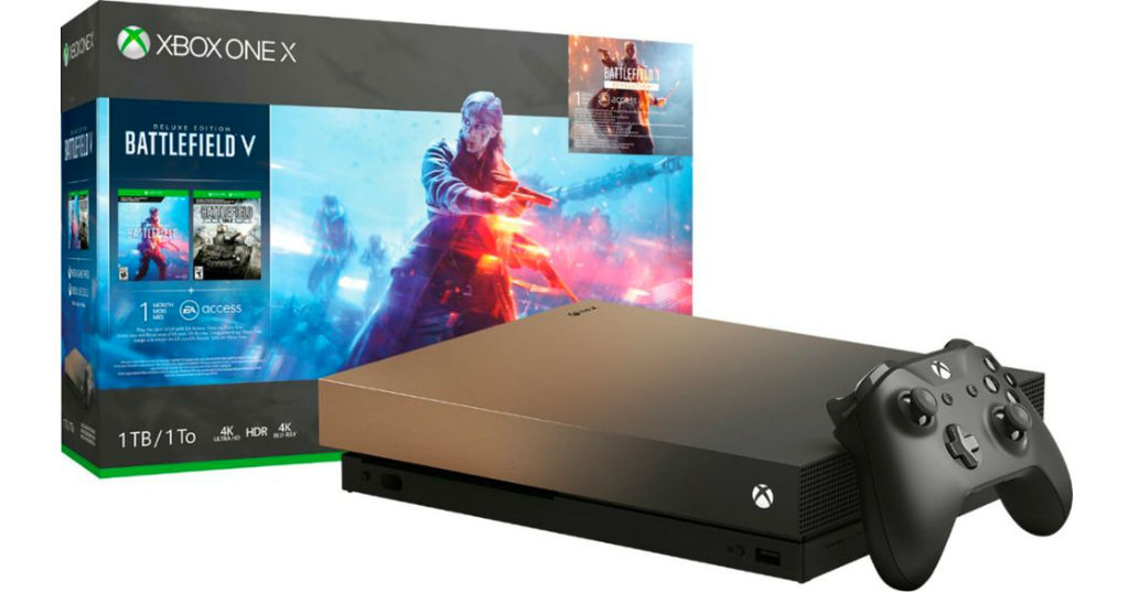 Xbox One X 1TB Special Edition Battlefield V Bundle