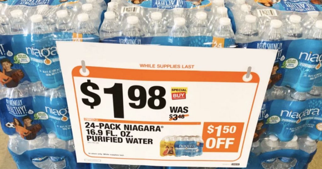 Caja de Agua Niagara de 24 botellas en Home Depot