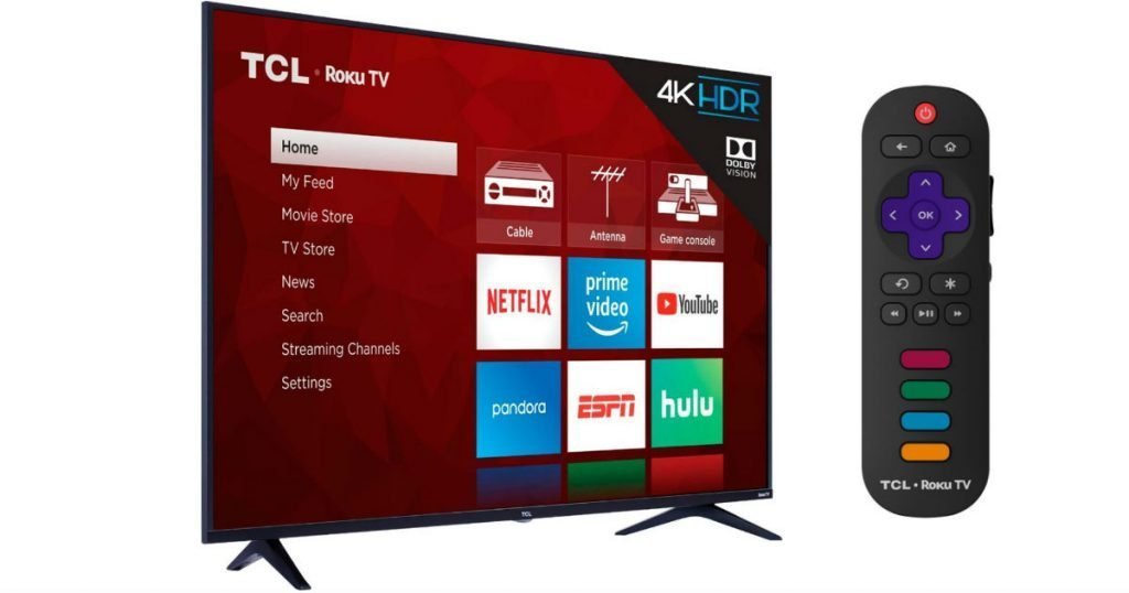 Televisor TCL Smart 4K con Roku TV de 49 pulgadas