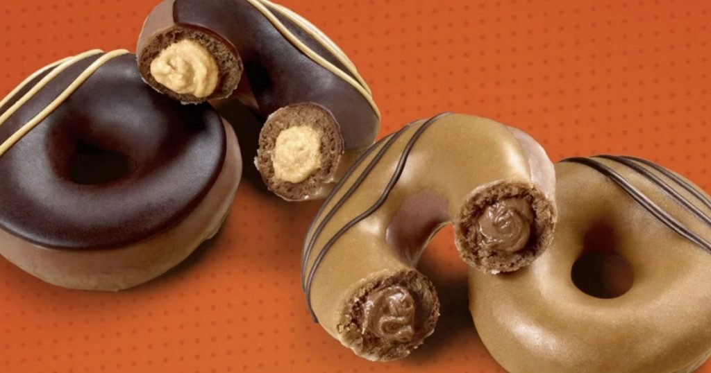 Krispy Kreme Lanza Donas Rellenas de Reese's Peanut Butter