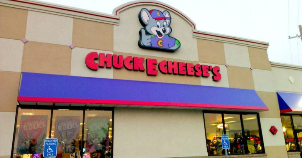 Cupón de $5 off $25 en Chuck E. Cheese's