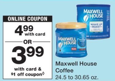 Maxwell House Coffee - Walgreens ad 9-22-19