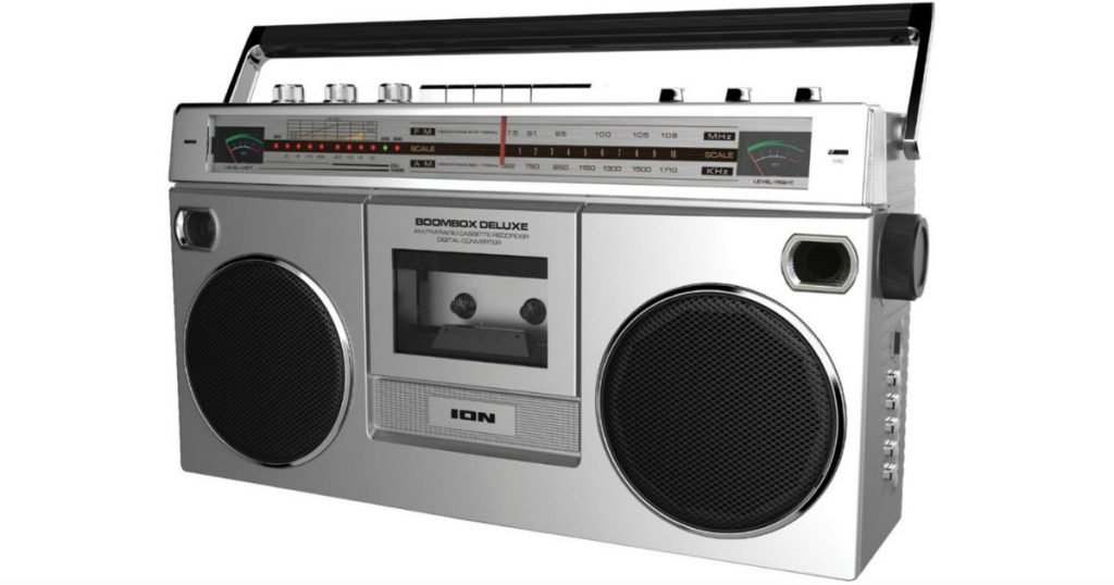 Radio Cassette Boombox con AM/FM