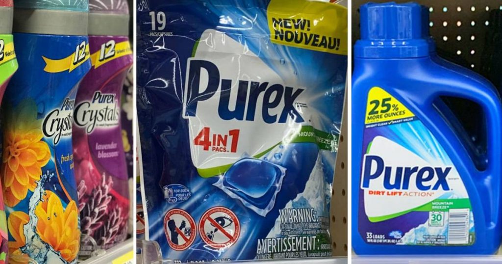 Detergente Purex liquido, 4in1 Pacs o Crystals