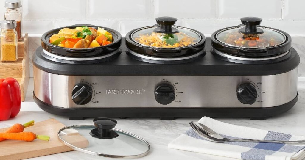 Farberware Triple Slow Cooker a solo 15 en Walmart Cuponeandote