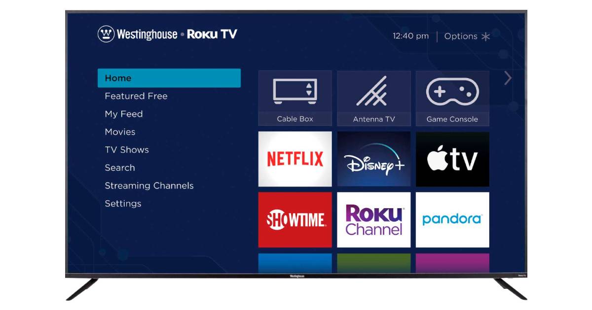 Westinghouse LED 4K Smart Roku TV 75