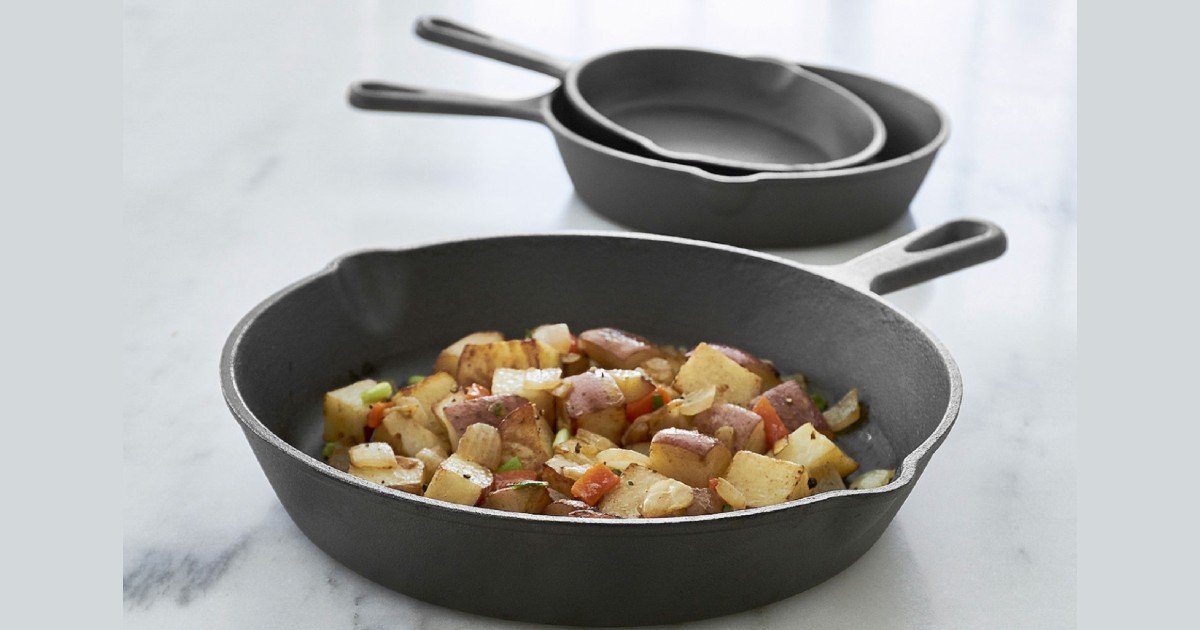 Set de 3-Sartenes Cooks Cast Iron SOLO $17.99 (Reg. $50)