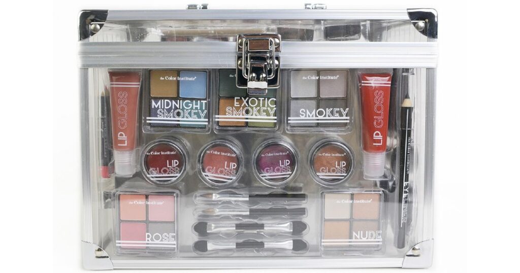 The Color Institute Defining Beauty Train Case Makeup Set