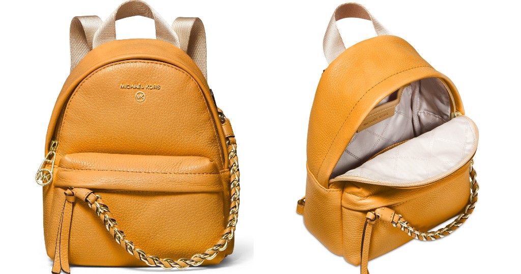 Backpack MK Slater Leather Mini Convertible