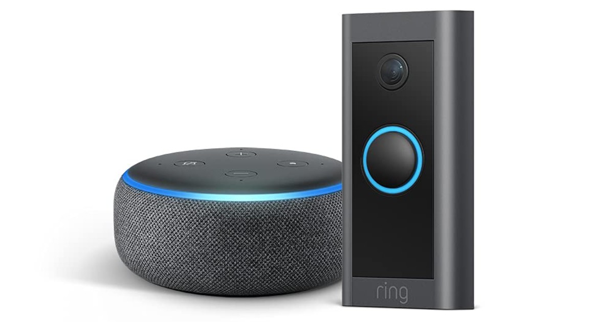 Ring Video Doorbell Wired con Echo Dot en Amazon