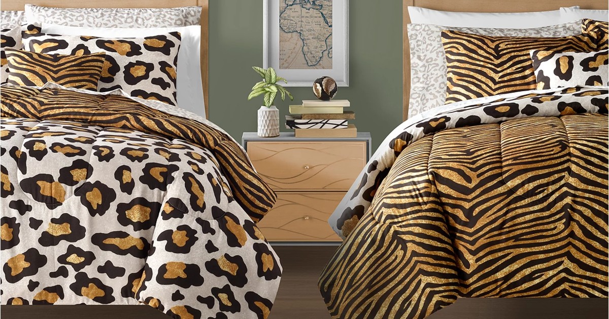Set de Comforter Reversible Sunham Safari 12-Piezas en Macy's