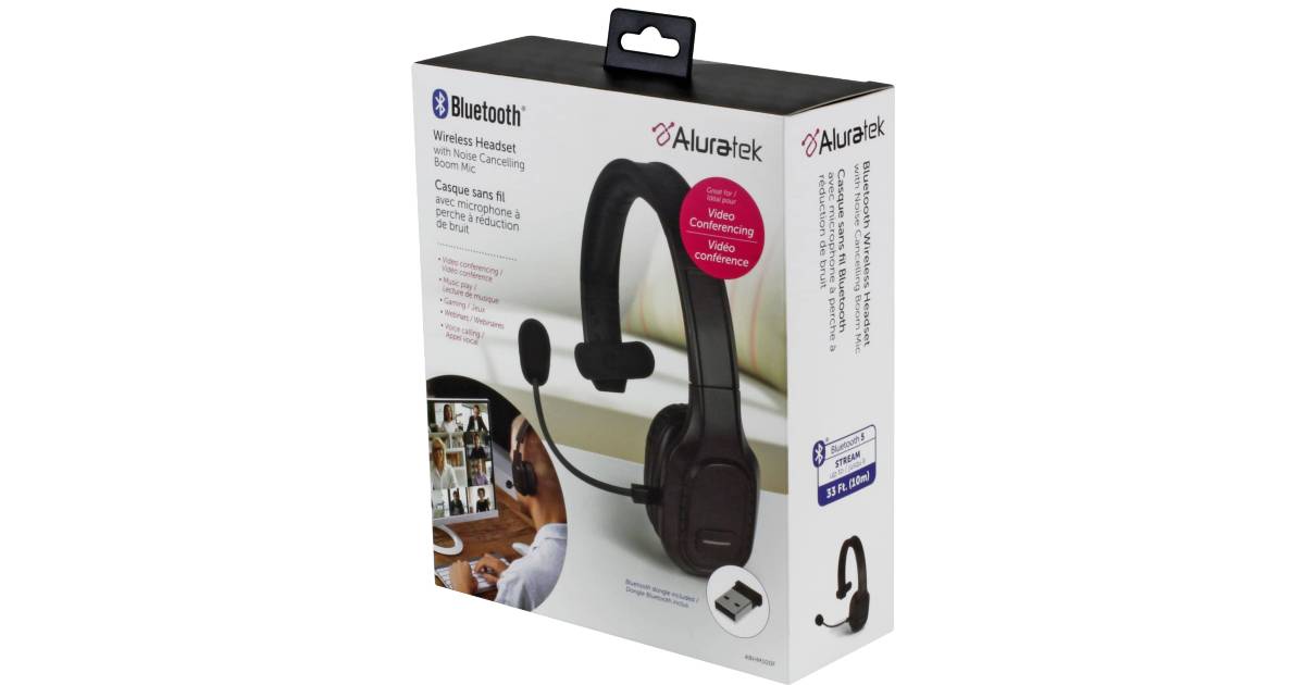 Headset Aluratek Wireless Bluetooth