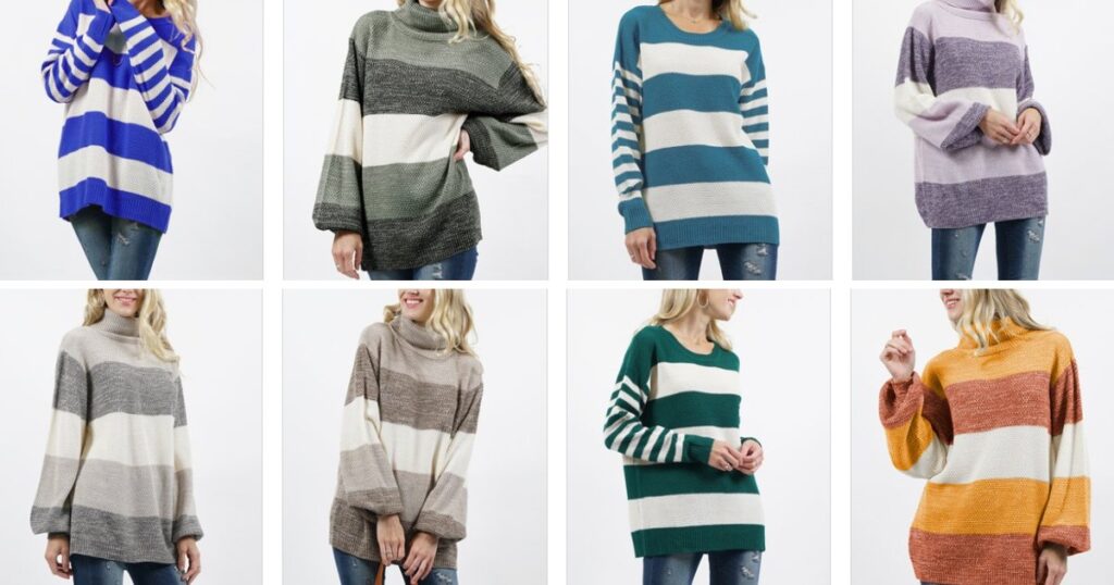 On Stripe Sweaters Small-3X en Zulily
