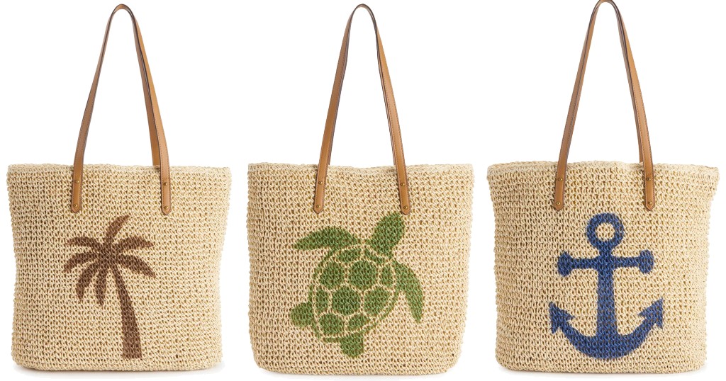 Sonoma Goods For Life Crochet Paper Straw Tote