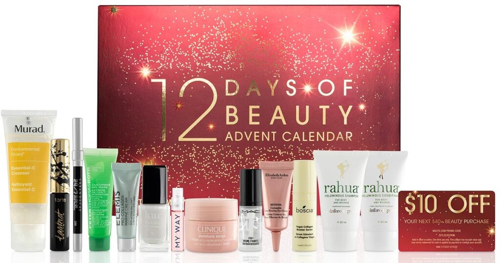 12 Piezas Beauty Advent Calendar SOLO $49 en Macy #39 s (Valor $128)
