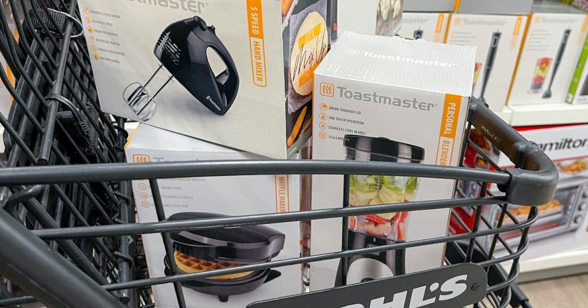 Enseres Toastmaster SOLO $11.04 en Kohl’s (Reg $25)