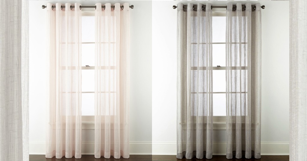 Read more about the article Panel de Cortina Regal Home Glimmer Metallic Sheer Grommet Top Single a solo $9.99 (Reg. $40)