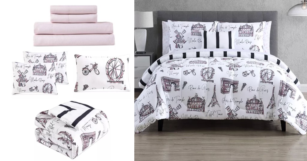 Set-de-Comforter-Hallmart-Collectibles-Reversible-Paris-Palcita