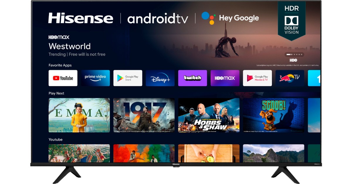 Hisense LED 4K UHD Smart Android TV 43-In