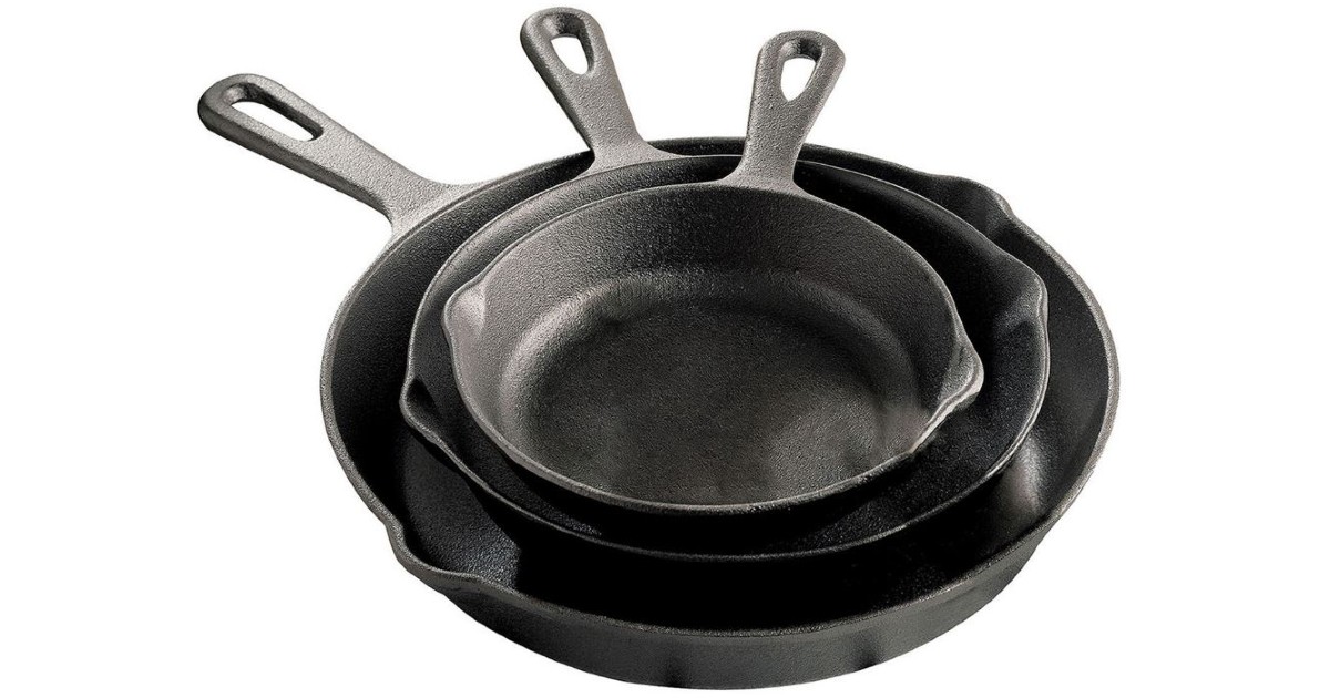 Cooks - Cast Iron Fry Pan Set 3 Piezas