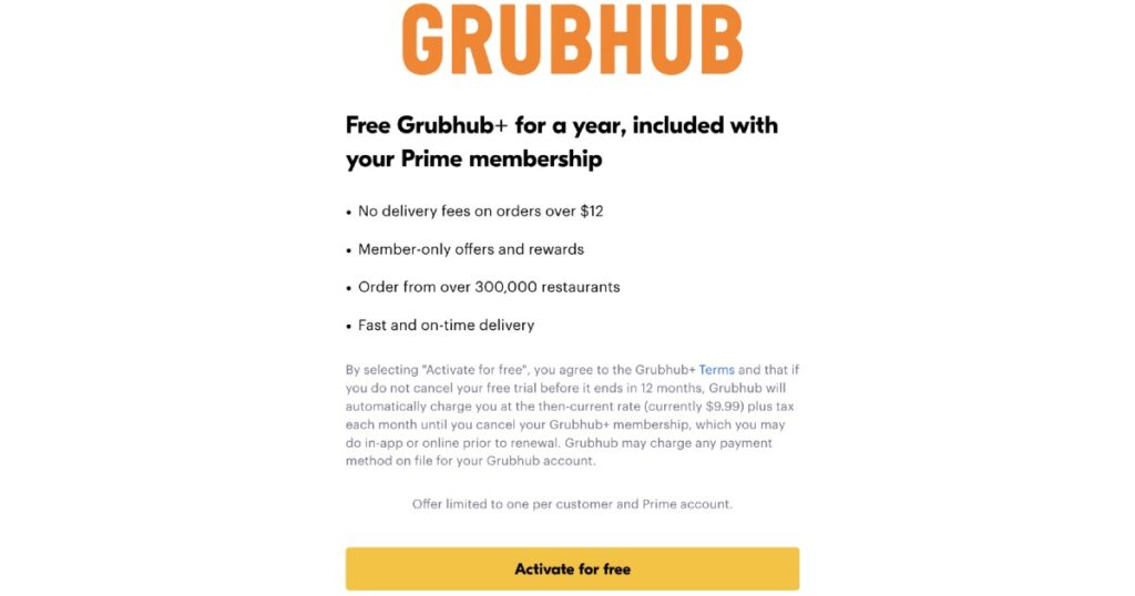 Grubhub-GRATIS